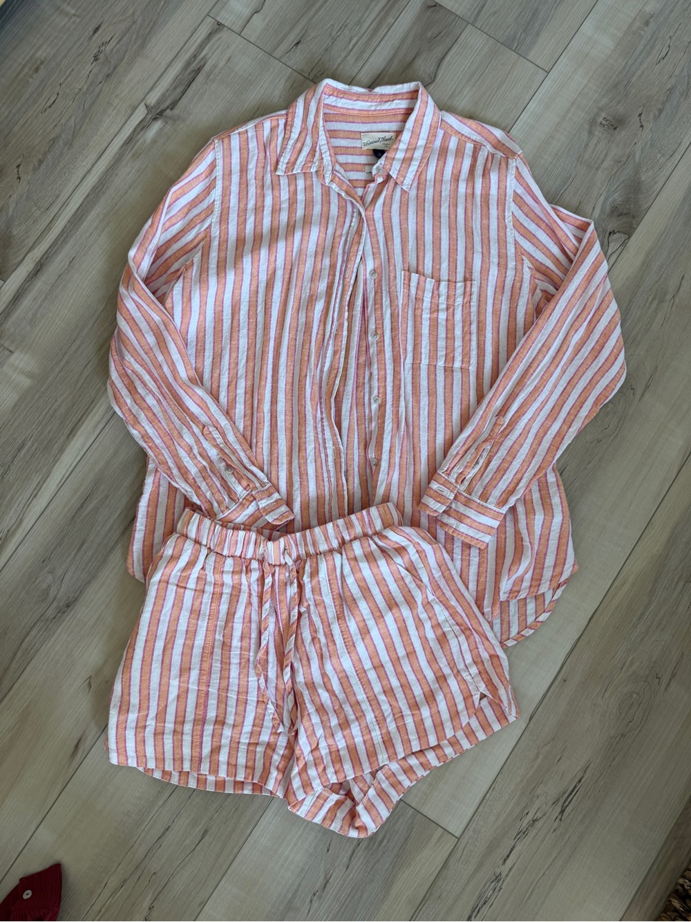 Striped Linen Set